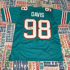 Miami Dolphins Raekwon Davis Autographed Jersey #98